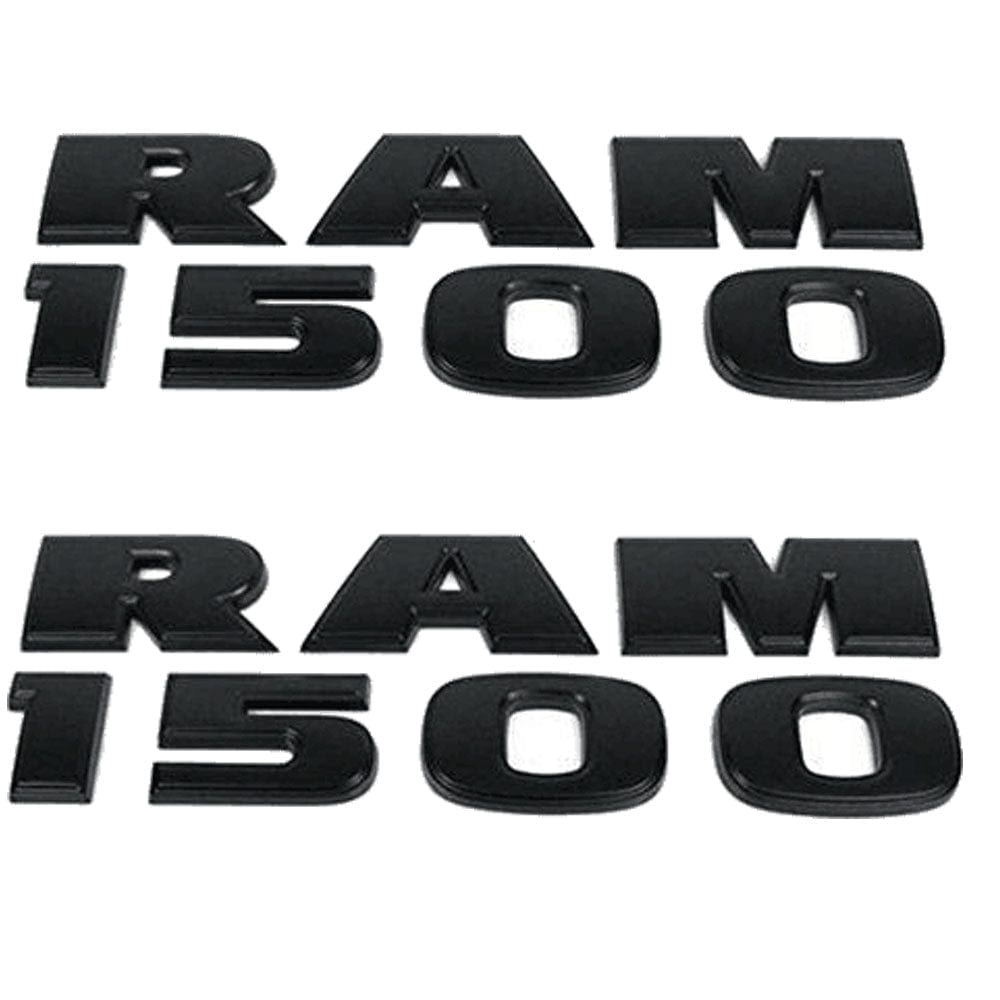 RAM 1500 Emblem 3D letter Stickers matte black
