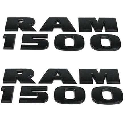 RAM 1500 Emblem 3D letter Stickers matte black