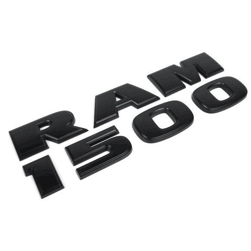 RAM 1500 Emblem 3D letter Stickers matte black