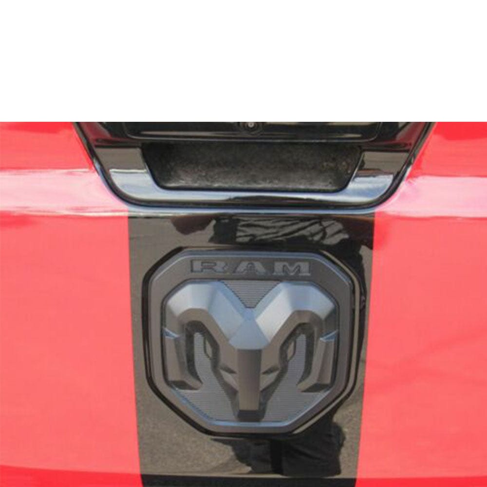 RAM Emblem Ram Head Tailgate Matte Black 68276327aa