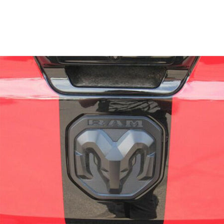 RAM Emblem Ram Head Tailgate Matte Black 68276327aa