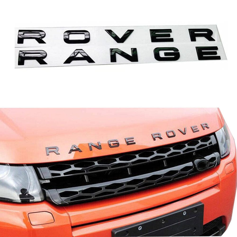 Range Rover Emblem kit Hood Letter Glossy Black