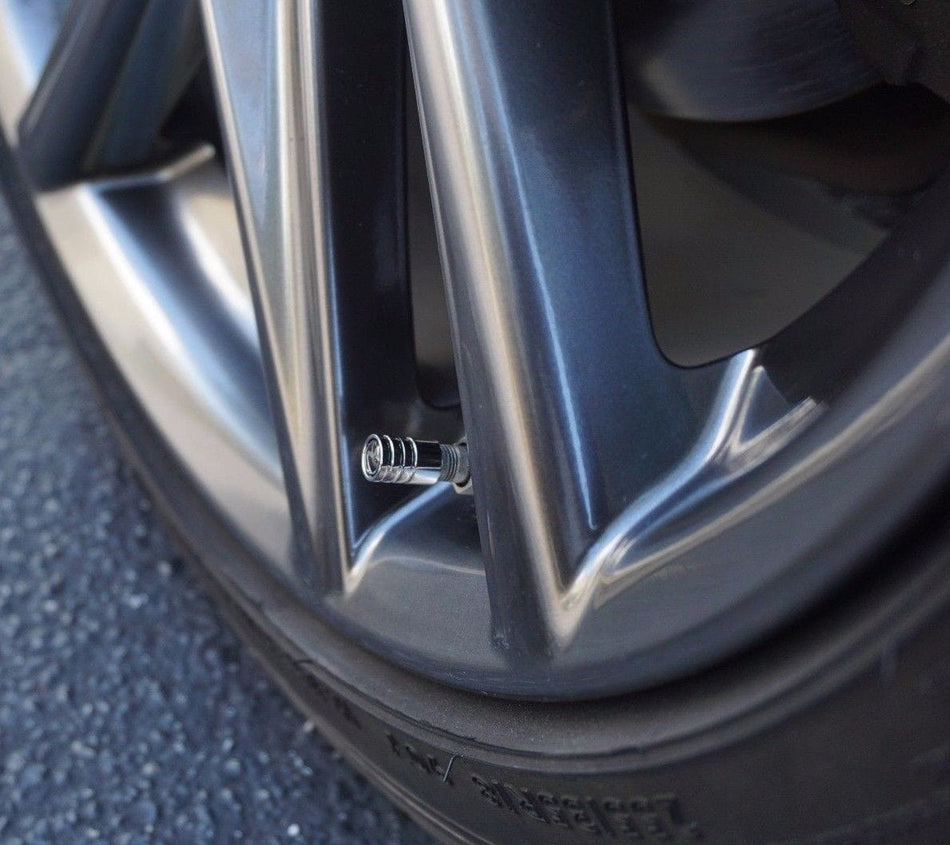 Toyota CAR WHEEL TIRE VALVE DUST STEMS AIR CAPS + KEYCHAIN WITH TOYOTA TRD LOGO EMBLE TTV-TRD-BLK