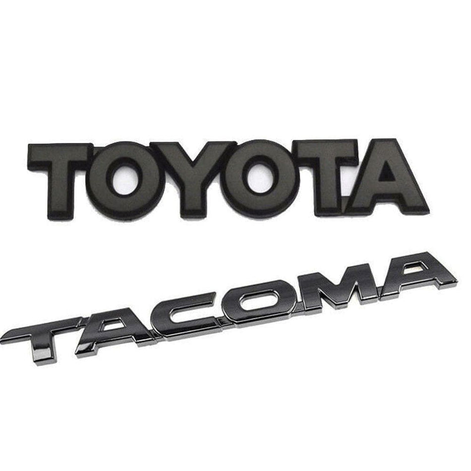 Toyota Tacoma Emblem kit Matte Black