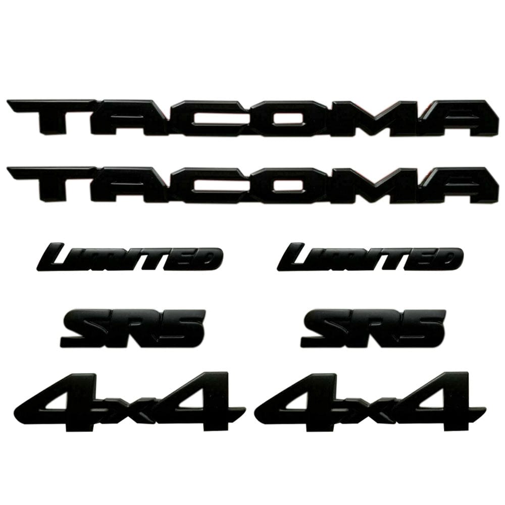 Toyota Tacoma Emblem kit - Tacoma SR5 4X4 V6 LIMITED Door & Tailgate Emblem Overlays PT948-35180-02