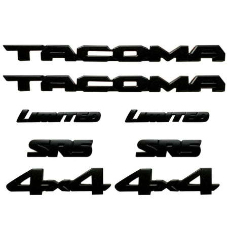 Toyota Tacoma Emblem kit - Tacoma SR5 4X4 V6 LIMITED Door & Tailgate Emblem Overlays PT948-35180-02