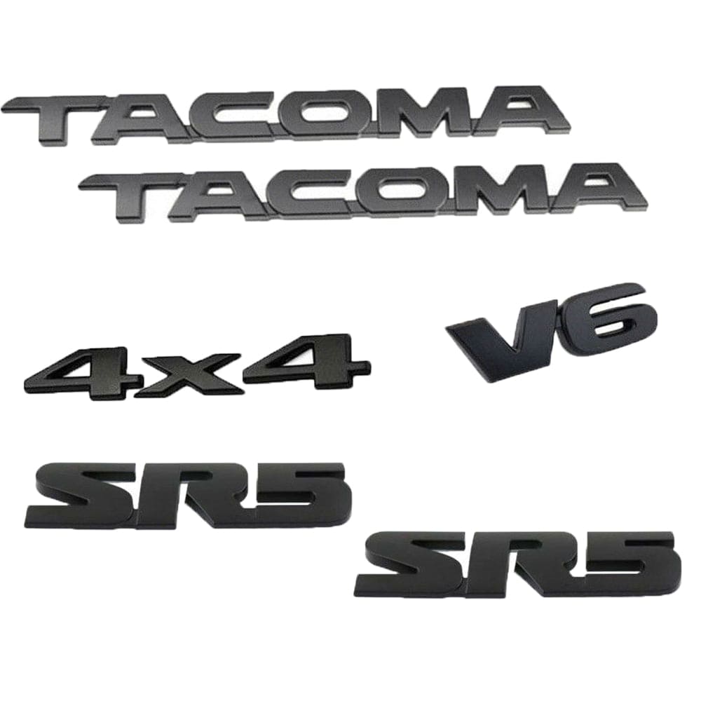 Toyota Tacoma Emblem kit - Tacoma SR5 V6 4x4 Emblems