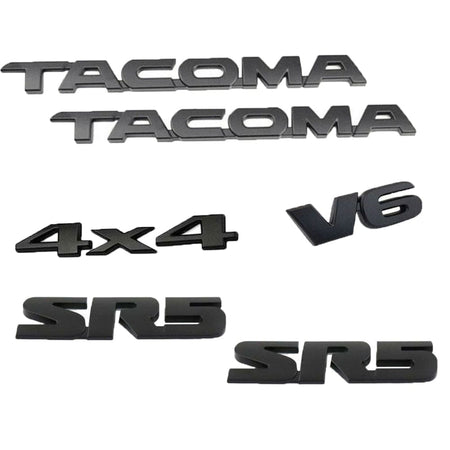 Toyota Tacoma Emblem kit - Tacoma SR5 V6 4x4 Emblems