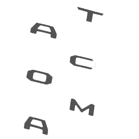 Toyota Tacoma Emblem Tailgate Insert Letter Matte Black PT948-35181-02