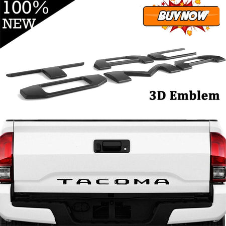Toyota Tacoma Emblem Tailgate Insert Letters Matte Black PT948-35181-02