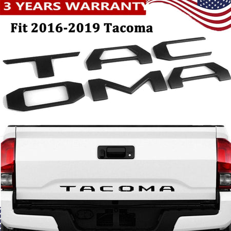 Toyota Tacoma Emblem Tailgate Insert Letters Matte Black PT948-35181-02