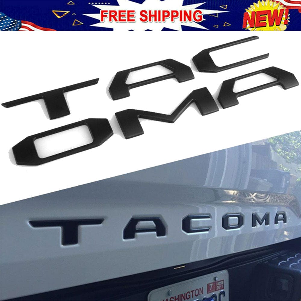 Toyota Tacoma Emblem Tailgate Insert Letters Matte Black PT948-35181-02