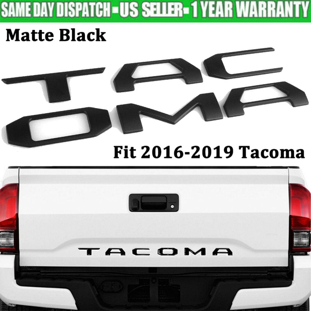Toyota Tacoma Emblem Tailgate Insert Letters Matte Black PT948-35181-02