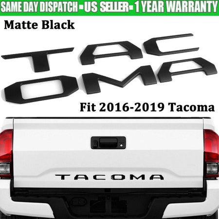 Toyota Tacoma Emblem Tailgate Insert Letters Matte Black PT948-35181-02
