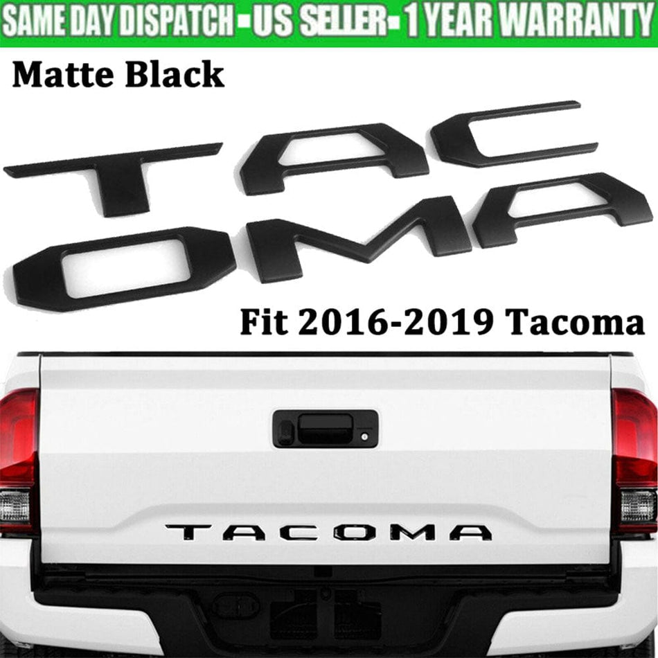 Toyota Tacoma Emblem Tailgate Insert Letters Matte Black PT948-35181-02