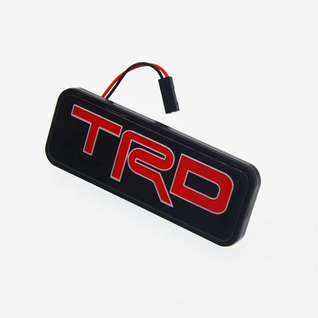 TRD LED Red Emblem Car Front Grille Badge For Toyota Camry Corolla Yaris