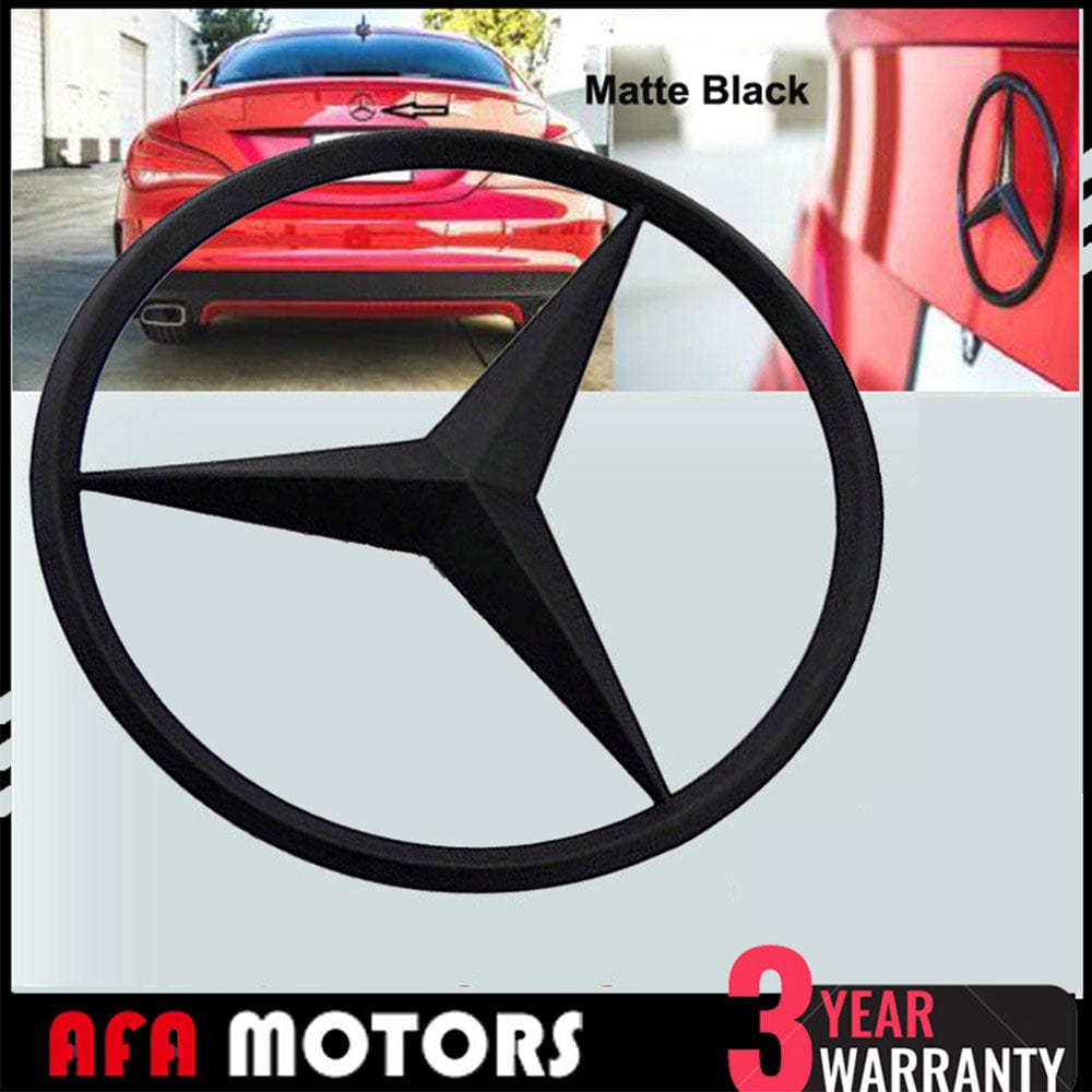 Trunk Star Emblem Matte Black A2217580058 Rear Lid Logo Badge for Mercedes W221 S Class AMG