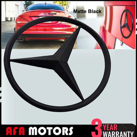 Trunk Star Emblem Matte Black A2217580058 Rear Lid Logo Badge for Mercedes W221 S Class AMG