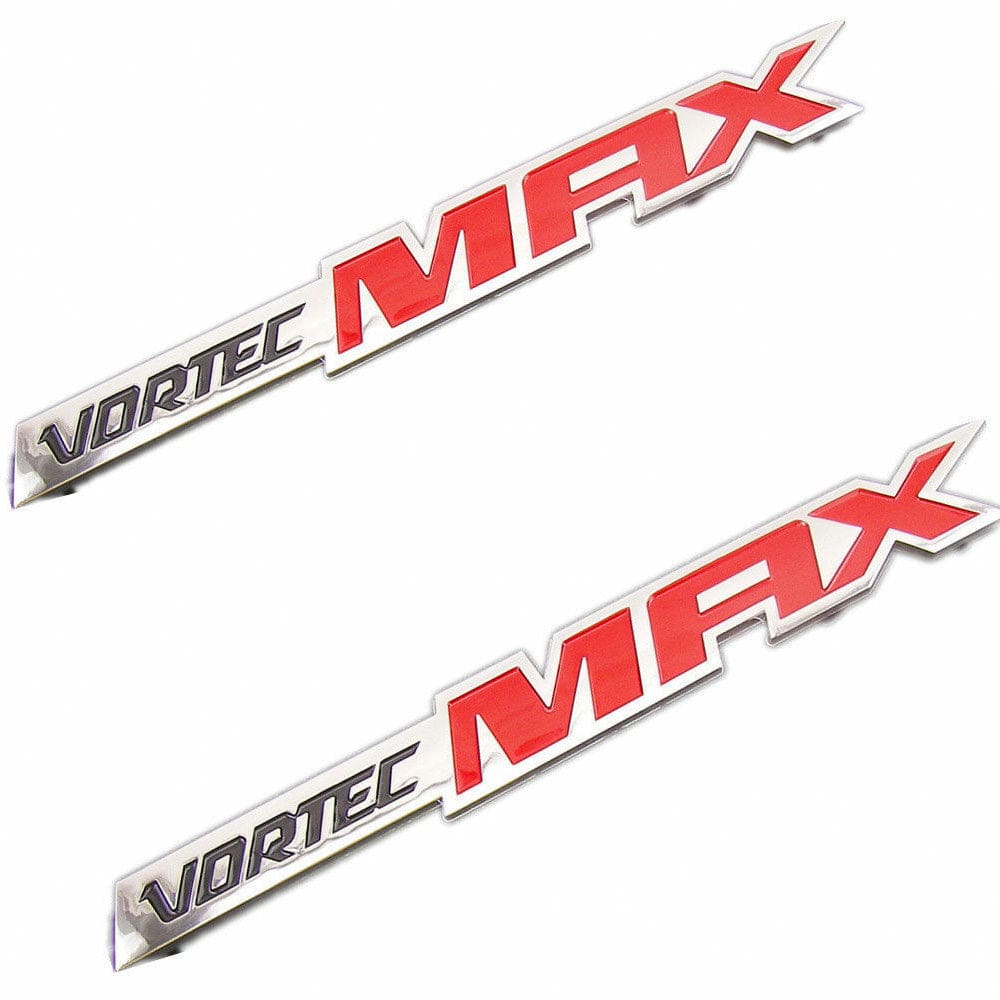 Vortec Max Emblem Chrome Red