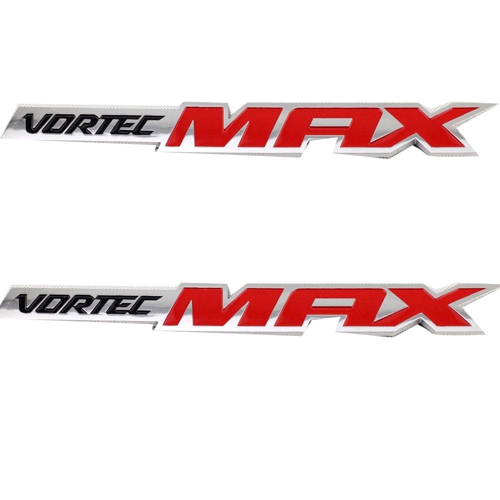 Vortec Max Emblem Chrome Red