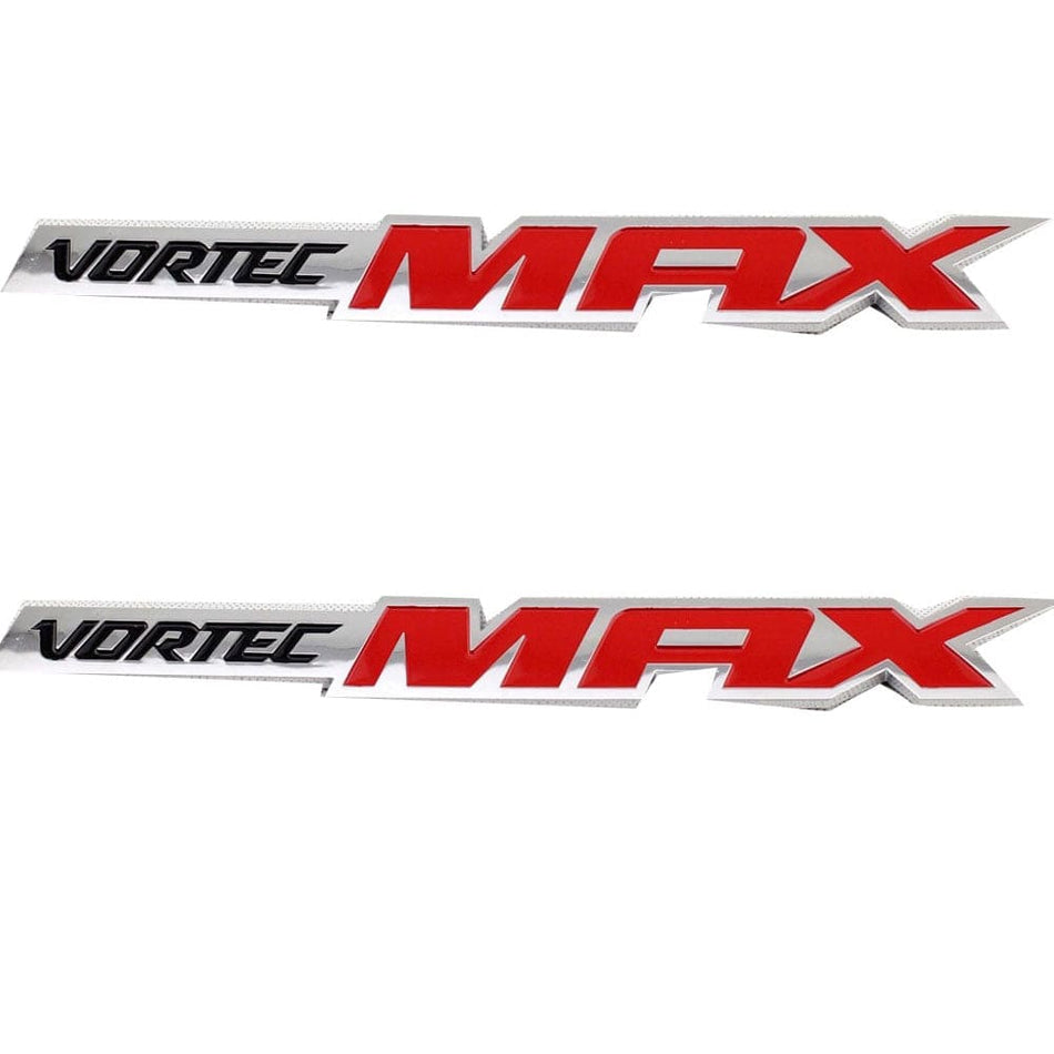 Vortec Max Emblem Chrome Red