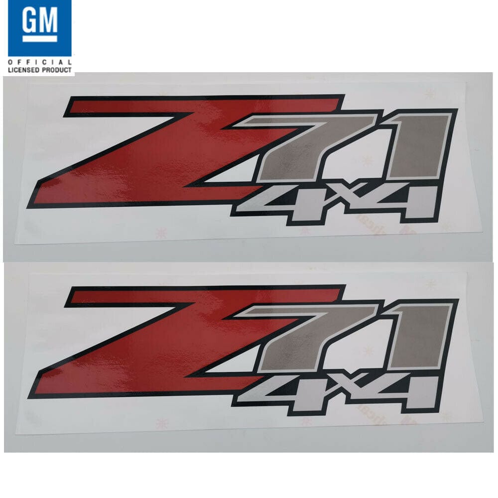 Z71 4x4 Sticker Chevy Silverado GMC Sierra Decal 2pc