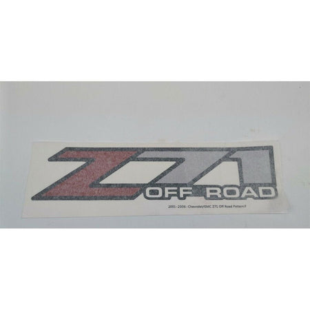Z71 Off Road sticker Chevy Silverado GMC Sierra
