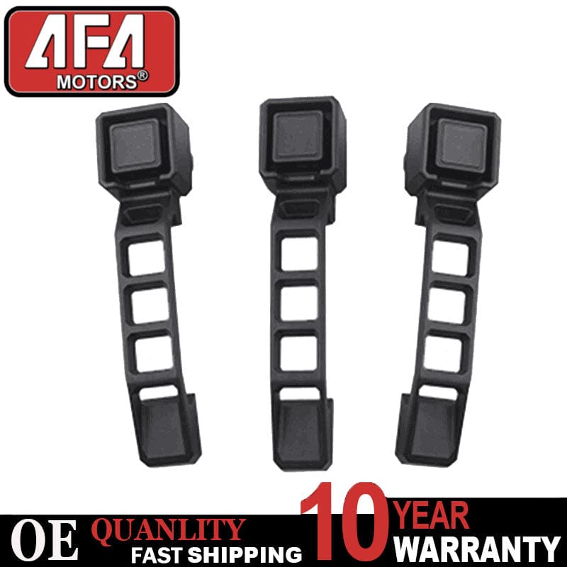 Xprite 3pcs Black Aluminum Exterior Door Handles Kit for 07-18 Jeep Wrangler JK