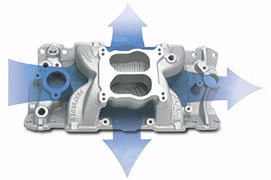 Edelbrock Air Gap Intake Manifold - Free Shipping & Reviews on Edelbrock Performer Air Gap Intake Manifolds