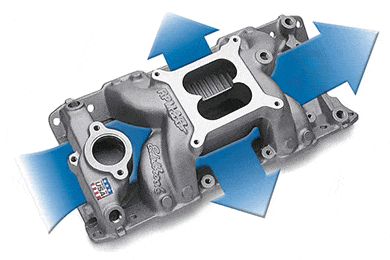 Edelbrock Performer RPM Air Gap Intake Manifolds - Edelbrock Air Gap Muscle Car Intake & Intake Manifolds for Trucks