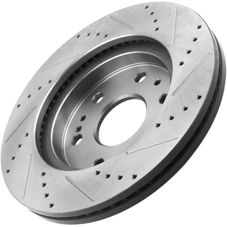 Front Coat Brake Rotors + Brake Pads for Cadillac XTS Express Savana 1500 Yukon