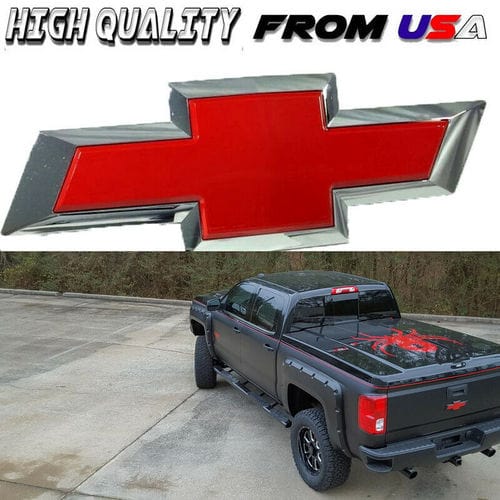 Chevrolet Silverado Emblem Tailgate BowTie 22786435 - Red