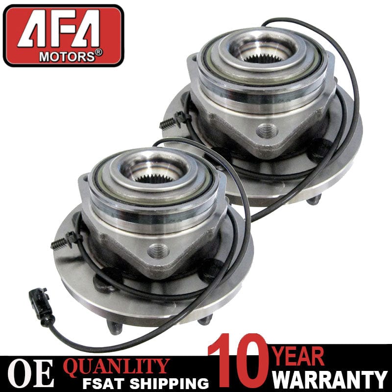 Front Wheel Hub Bearing & Hub Assembly Pair For Dodge Durango Chrysler Aspen