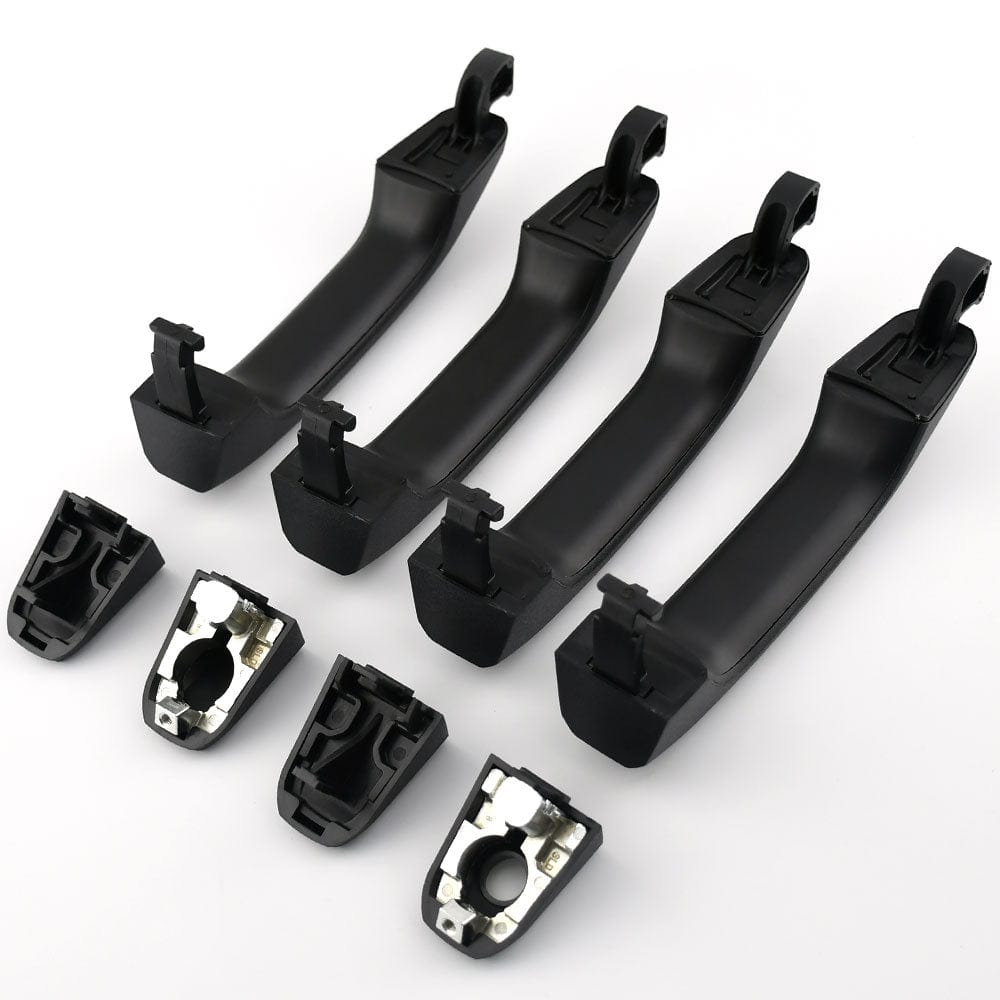 Set of 4 Textured Black Exterior Door Handles for 2014-2017 Chevy Silverado 1500