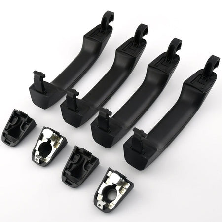 Set of 4 Textured Black Exterior Door Handles for 2014-2017 Chevy Silverado 1500