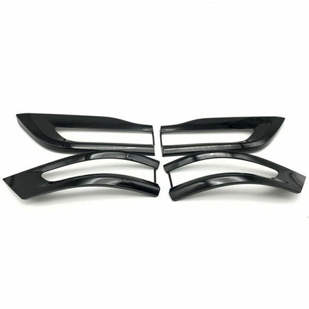 For 2014-2020 Jeep Grand Cherokee Gloss Black Tail Light Trim Bezel Kit