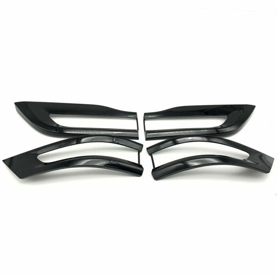 For 2014-2020 Jeep Grand Cherokee Gloss Black Tail Light Trim Bezel Kit
