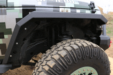 Iron Cross Jeep Fender Flares - Front or Rear Sets - FREE SHIPPING!