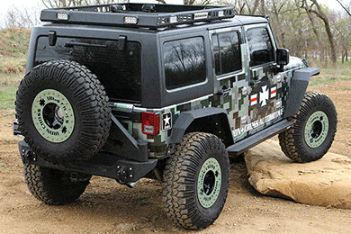 Iron Cross Jeep Fender Flares - Front or Rear Sets - FREE SHIPPING!
