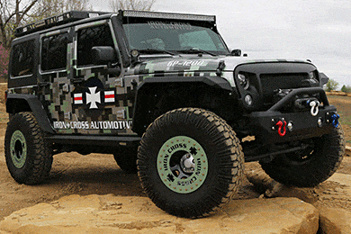 Iron Cross Jeep Fender Flares - Front or Rear Sets - FREE SHIPPING!