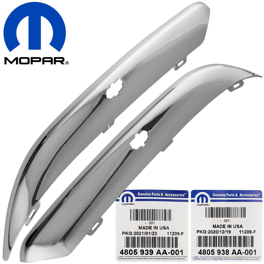 Mopar Front Bumper Trim / Molding Chrome Set for 2005-2010 Chrysler 300