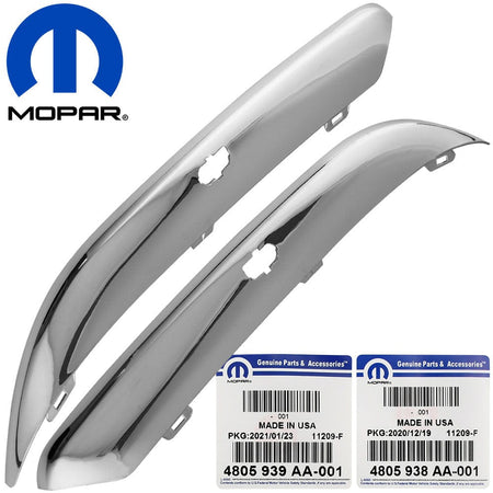 Mopar Front Bumper Trim / Molding Chrome Set for 2005-2010 Chrysler 300