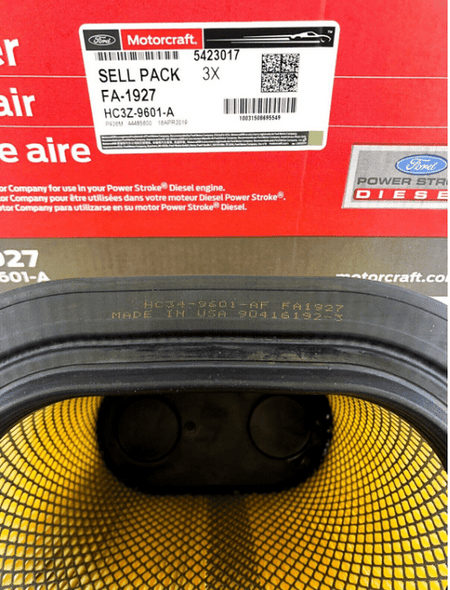 Motorcraft FA1927 Air Filter for Ford Cars and Trucks - OEM Quality