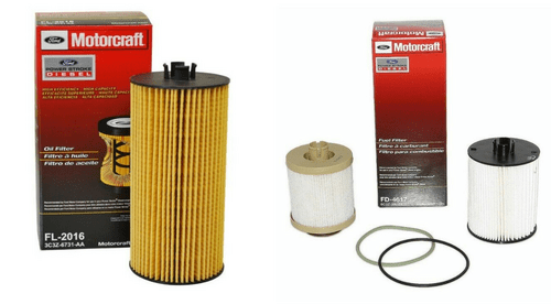 Motorcraft - Ford Oil Fuel Filter kit FD4617 FL2016