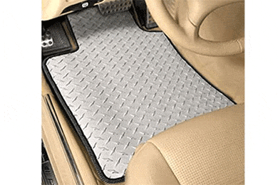 Intro-Tech Automotive Diamond Plate Floor Mats - SHIP FREE