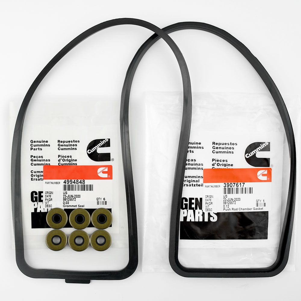 Cummins Tappet Cover Gasket W/ Grommet Seals Fit for 89-02 12V Dodge 5.9 3284623