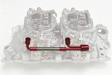 Edelbrock Dual Feed Fuel Line Kit with Competition & Street Fuel Filters for Chevy, Ford & Pontiac Small Block Engines