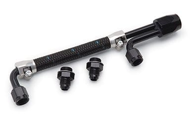 Edelbrock Dual Feed Fuel Line Kit with Competition & Street Fuel Filters for Chevy, Ford & Pontiac Small Block Engines