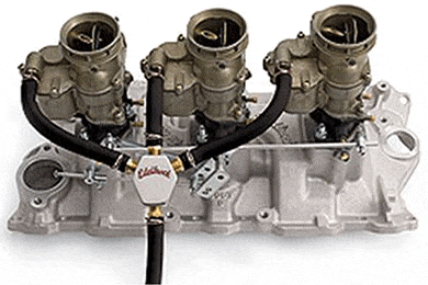 Edelbrock Fuel Distribution Blocks - Mini & Vintage Fuel Distribution Block - Aluminum Fuel Block by Edelbrock