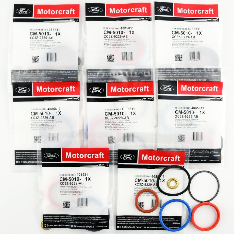 Motorcraft CM5010 Injector O-Ring Kit Fits Ford F-250 F-350 E-350 450 8pcs